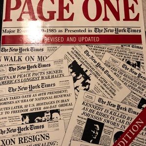 America History Dated  1920 - 1985 New York Times.